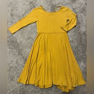 Omi Jo | Mustard/Black Twirly Dress